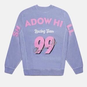 Shadow Hill Sweatshirt Large Purple Racing Team Graphic